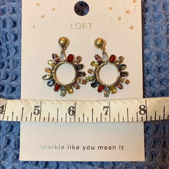 NWT best LOFT earrings ever! Multi color - Picture 3 of 5